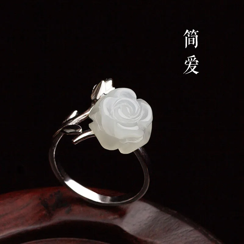Rings - Jade Rose Rings Jewelry Chinese Women