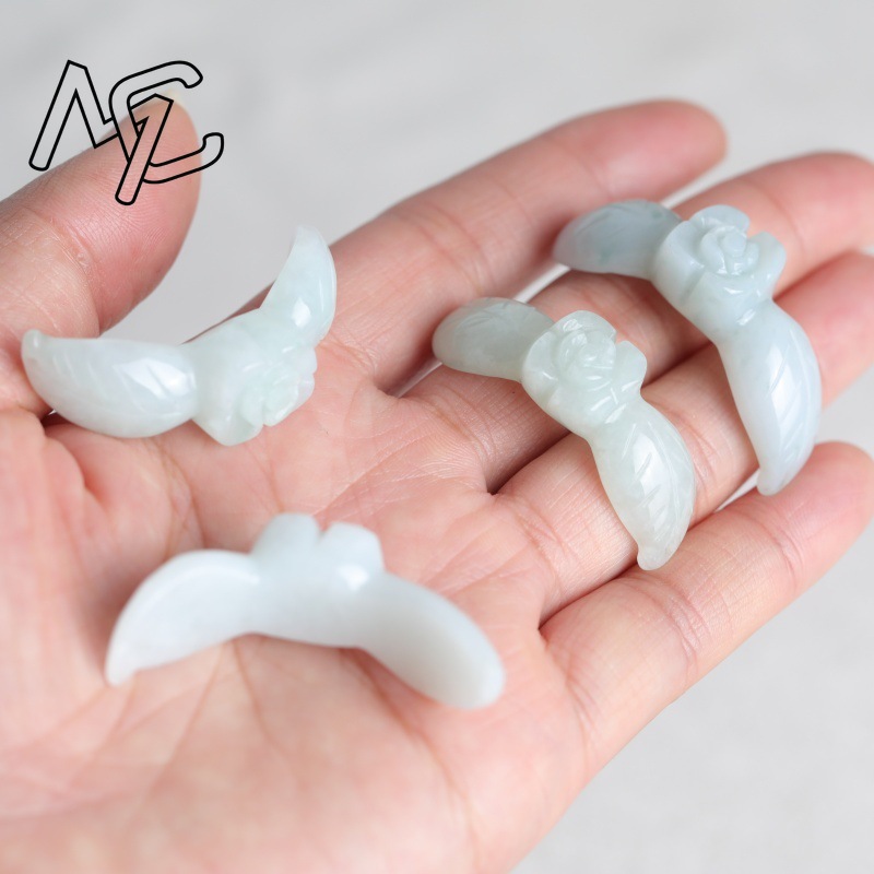 2PC Natural White Jadeite Jade - Bracelets review and price