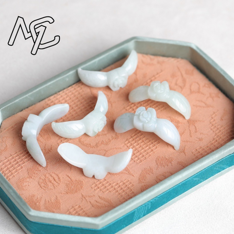 2PC Natural White Jadeite Jade - Bracelets review and price
