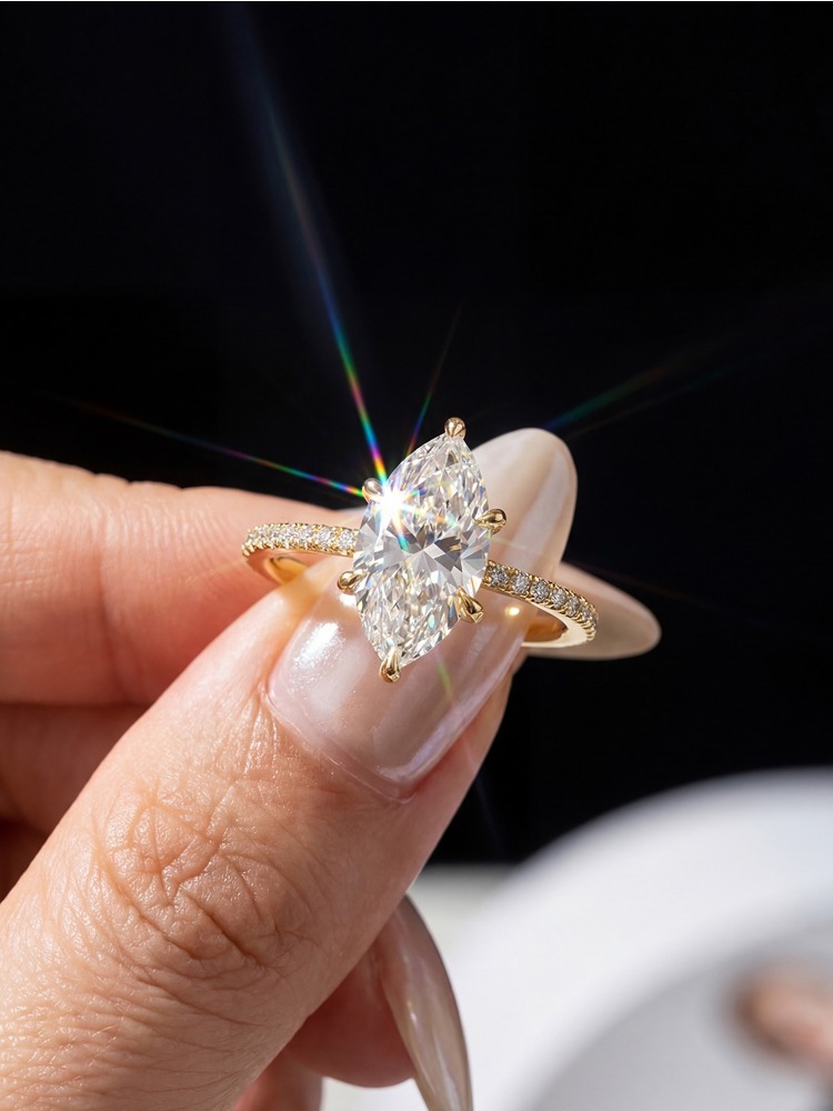Real 2ct Real Moissanite Diamo - Moissanite Engagement Ring 1 Carat review and price
