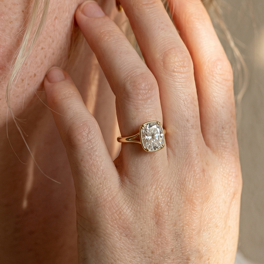 S925 Sterling Silver 1 Carat S - Moissanite Engagement Ring 1 Carat review and price