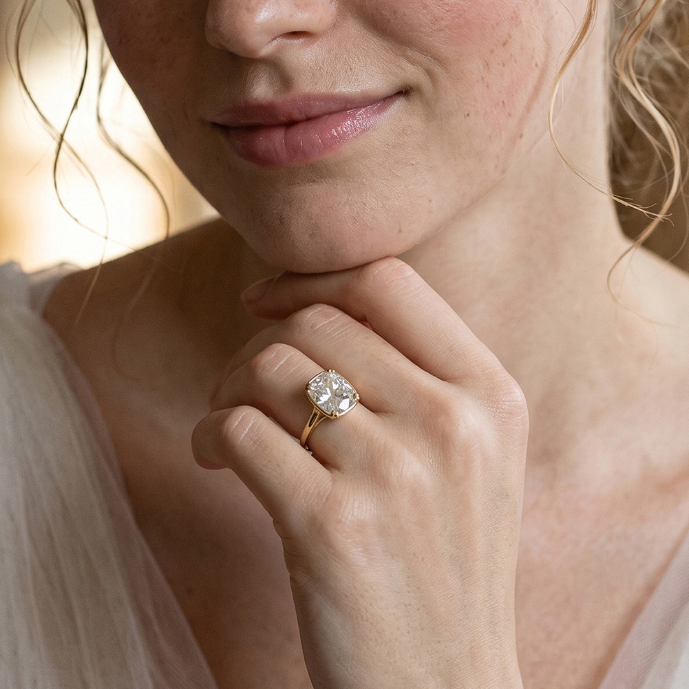 S925 Sterling Silver 1 Carat S - Moissanite Engagement Ring 1 Carat review and price