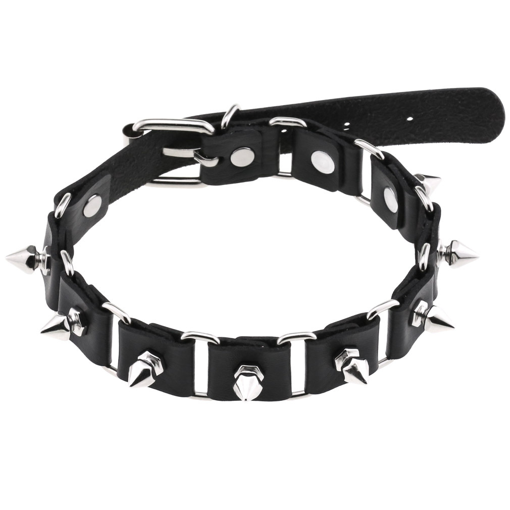Punk Rock Spiked Choker For Wo - Goth Punk Spike Choker review and price