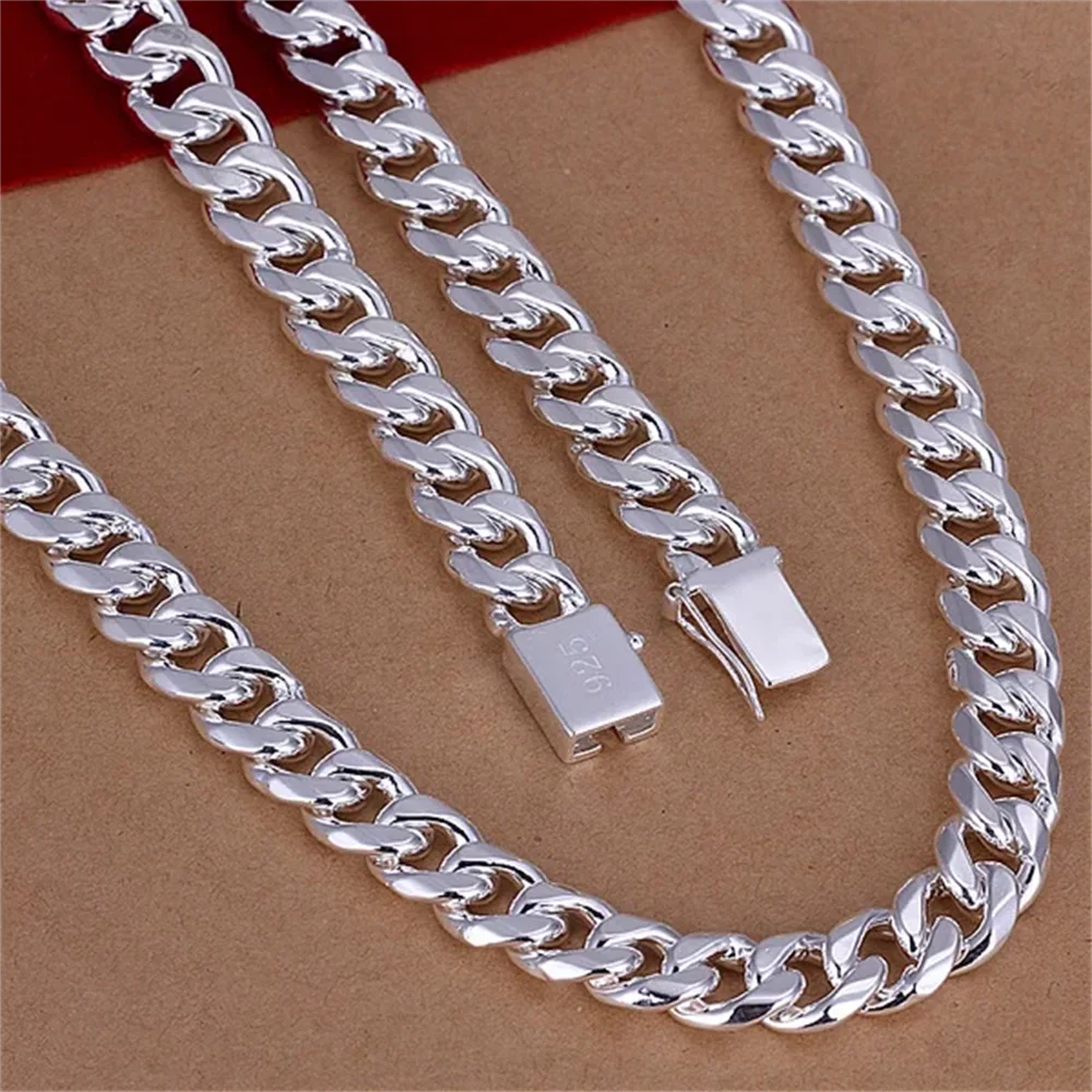 20-24inch 925 Sterling Silver  - 925 Sterling Silver Chain Necklace Men review and price