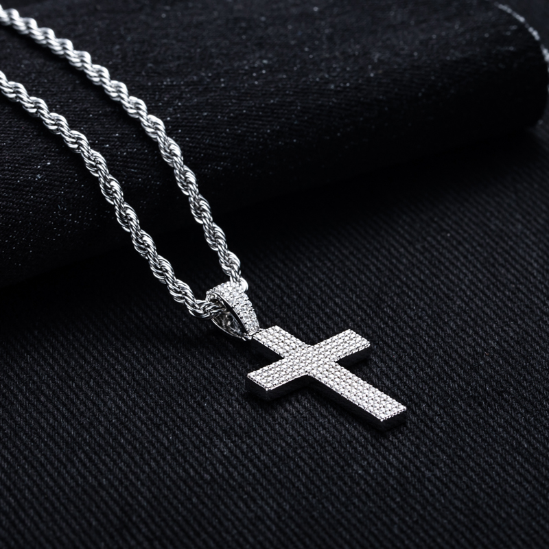 MossanRappr Moissanite Bling C - 925 Sterling Silver Chain Necklace Men review and price