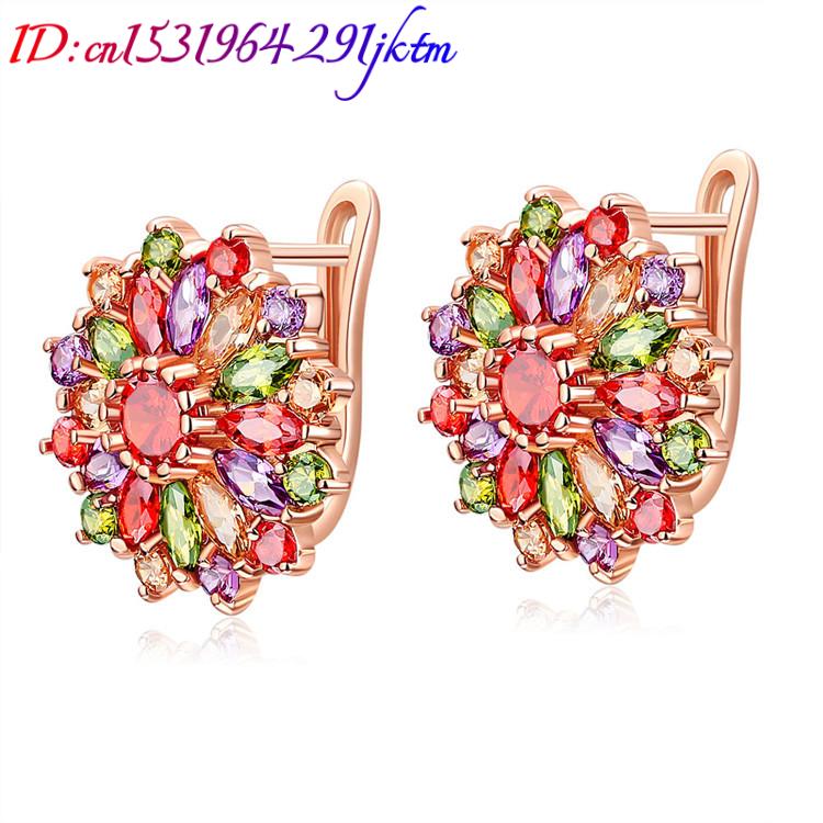 Natural Crystal Flower Earring - Earrings review and price