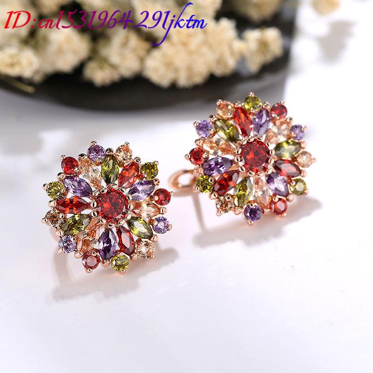 Natural Crystal Flower Earring - Earrings review and price
