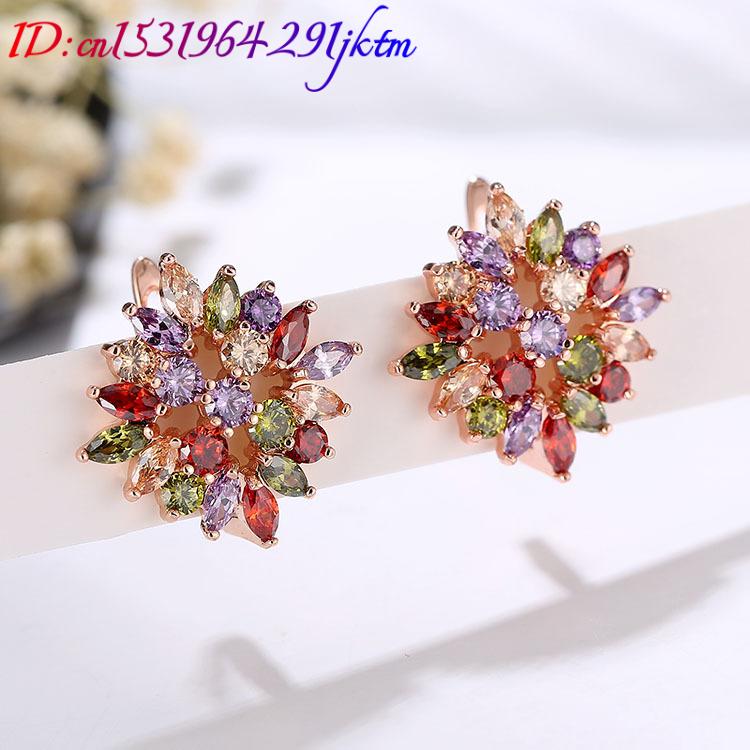 Natural Crystal Flower Earring - Earrings review and price