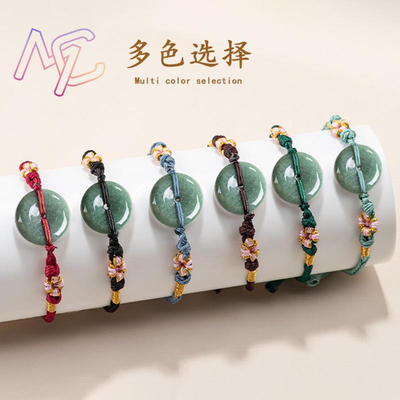 Green Myanmar Jadeite Donut Br - Bracelets review and price