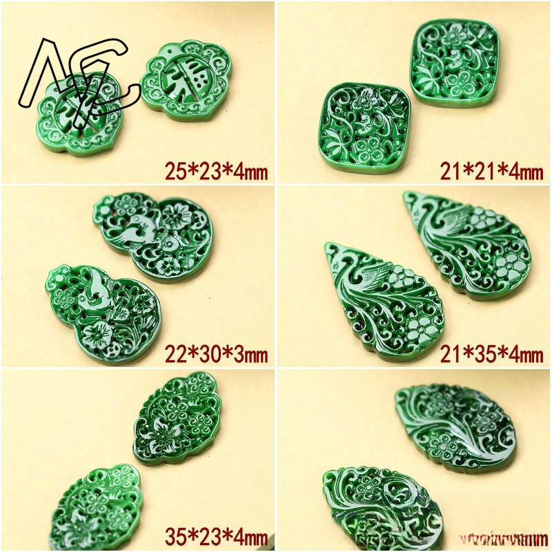 2pcs DIY Natural Dry Green Eme - Earrings review and price