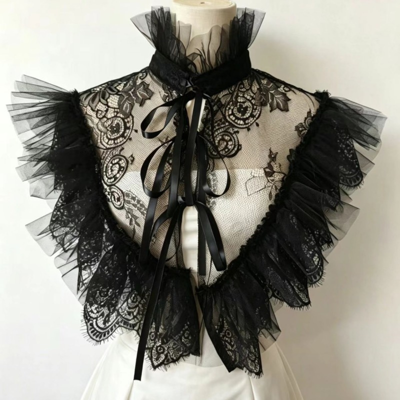Gothic Style Lace Tulle False  - Necklaces review and price