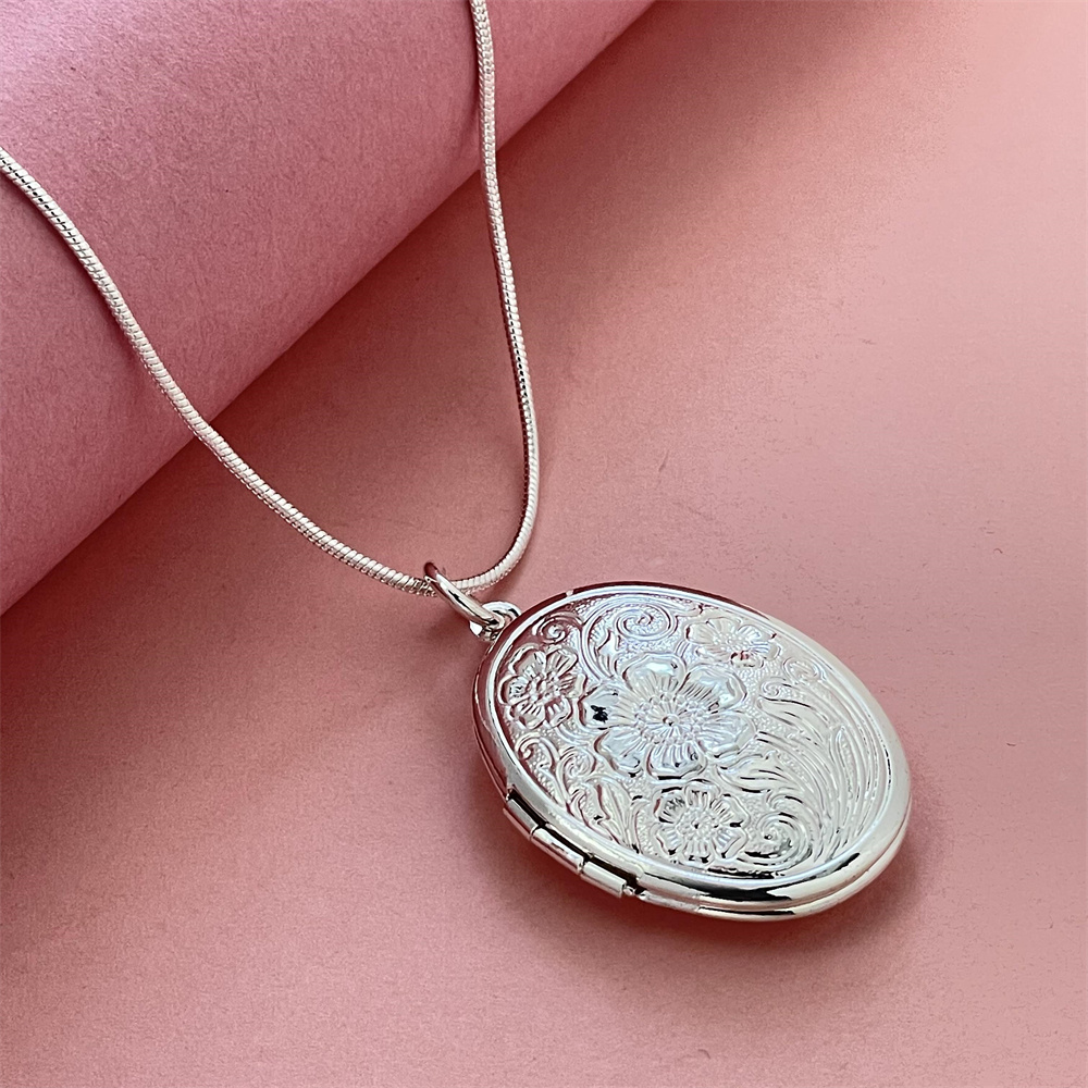 925 Silver Snake Necklace Oval - 925 Sterling Silver Chain Necklace Men review and price