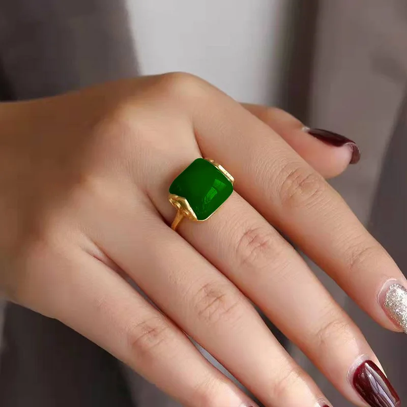 Natural Hetian Jade Ring Fashi - Rings review and price